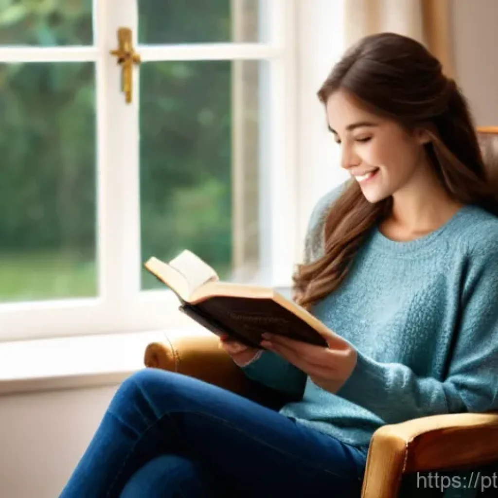 독서지도사 자격증 독학 성공기 - **Prompt 1: The Embrace of a Story**
    "A cozy, warm-lit scene featuring a young adult, female, wi...