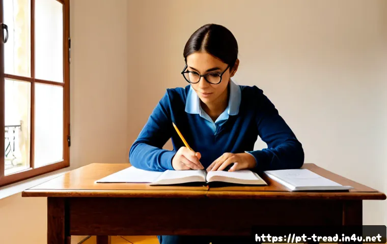 Home 17 독서지도사 필기시험 기출 문제 - Photorealistic study scene for a reading education certification written exam, Portuguese-speaking a...